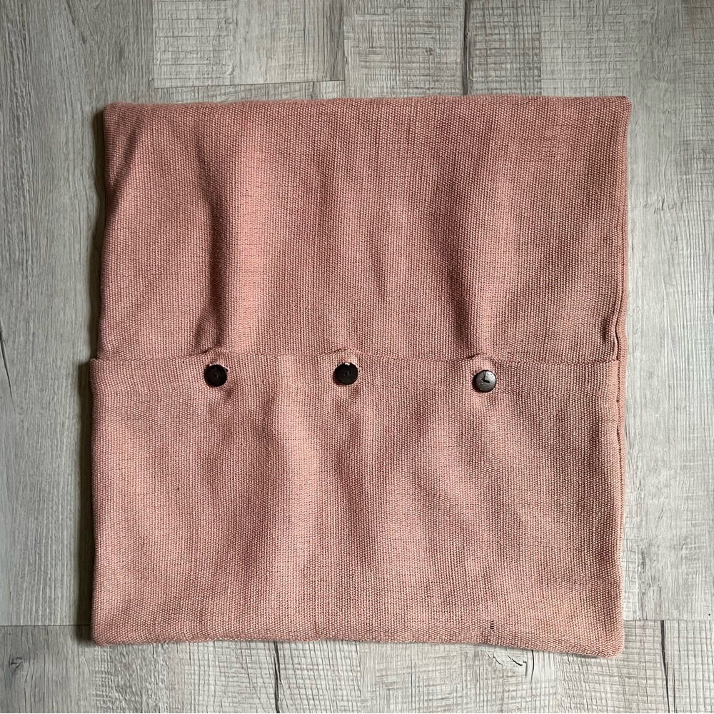 WEST ELM Embroidered Metallic Blocks Pillow Cover Geometric Accent Set PINK - Picture 9 of 14